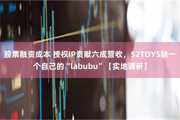 股票融资成本 授权IP贡献六成营收，52TOYS缺一个自己的“labubu”【实地调研】