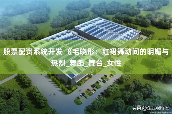 股票配资系统开发 《毛晓彤：红裙舞动间的明媚与热烈_舞蹈_舞台_女性